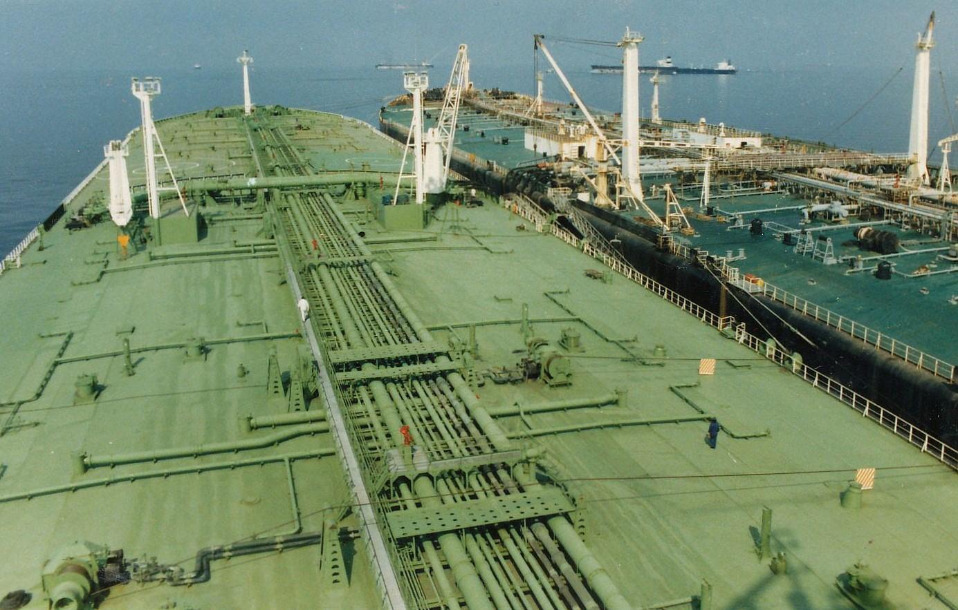 LIOTINA alongside BRAZILIAN PRIDE december 1985 Sirri Island Persian Gulf